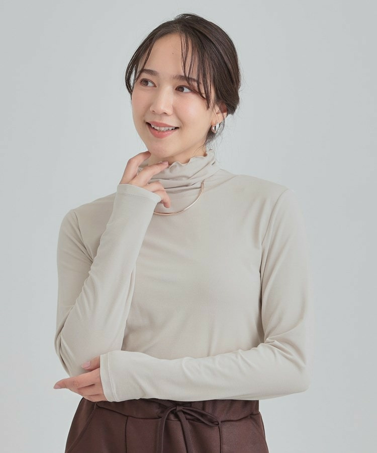 【シューウォーム】あったかタートルネックインナー10