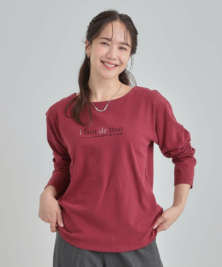 ロゴ刺繍ロンT10