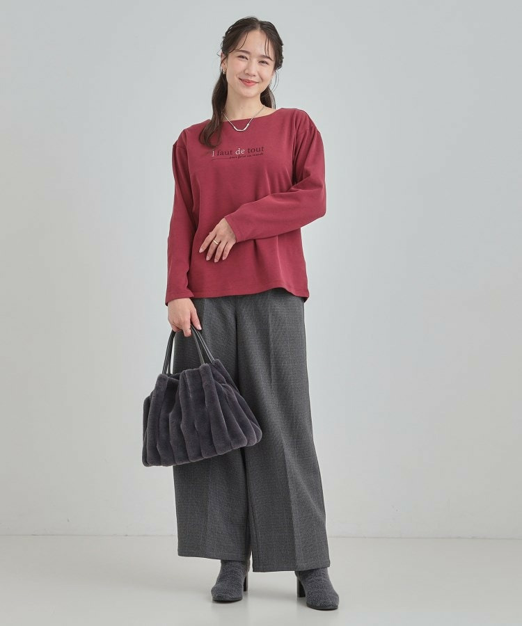 ロゴ刺繍ロンT12