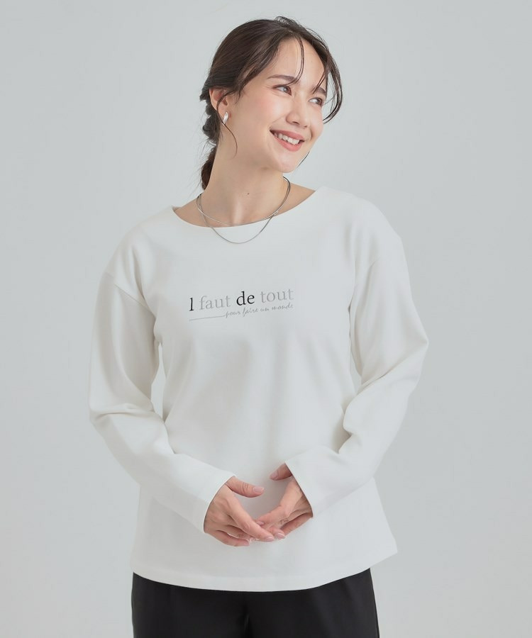 ロゴ刺繍ロンT2