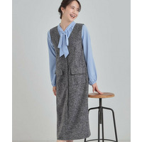 ツイード風Vネックジャンスカ