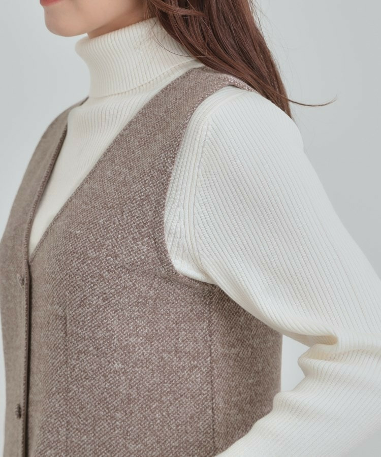 ツイード風Vネックジャンスカ14