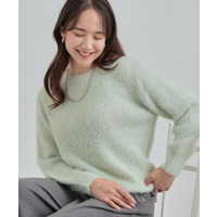 ラメフェザーニット