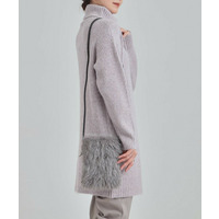 ラメ入りファーが目を惹く ミニショルダーバッグ