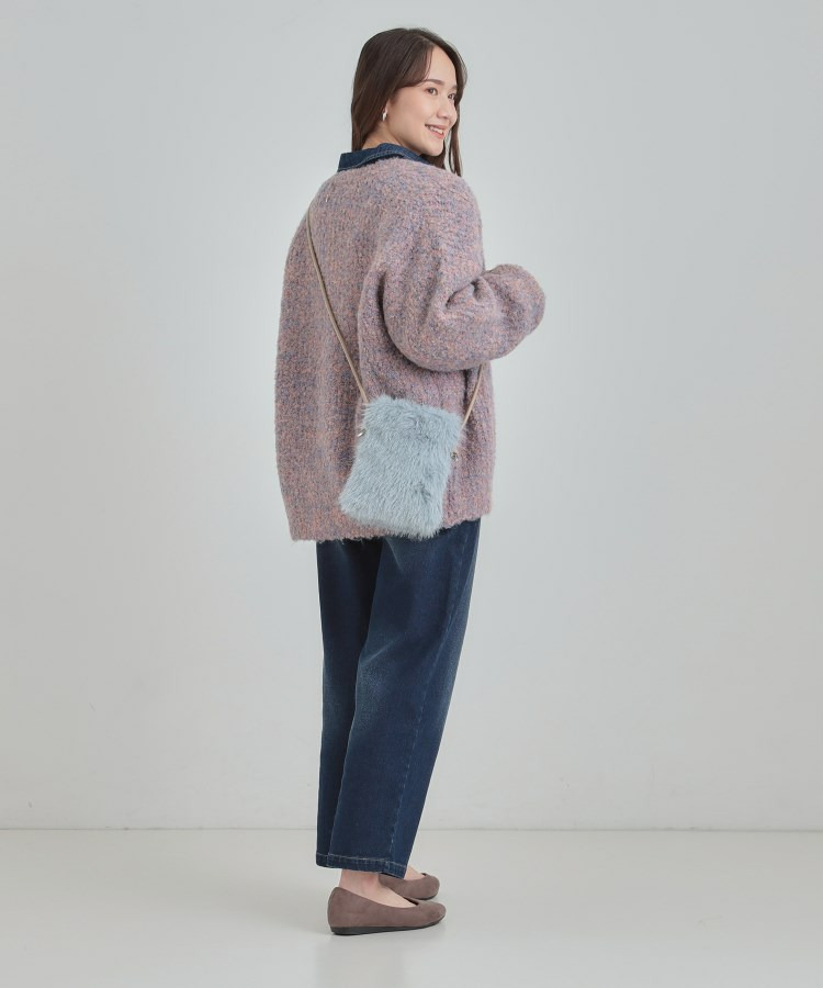 ラメ入りファーミニショルダーバッグ11