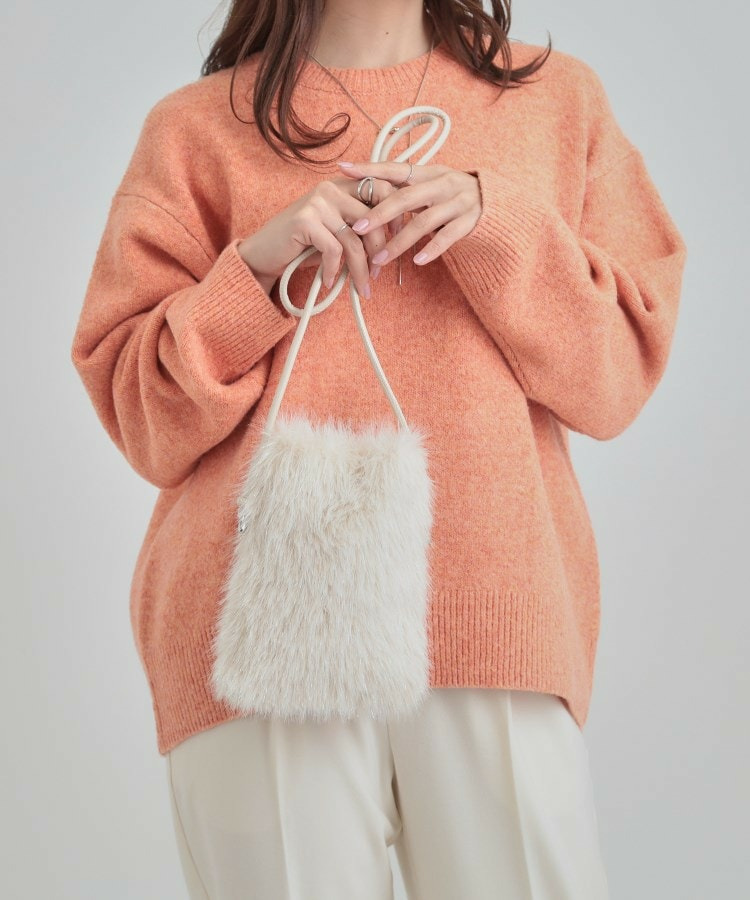 ラメ入りファーミニショルダーバッグ2