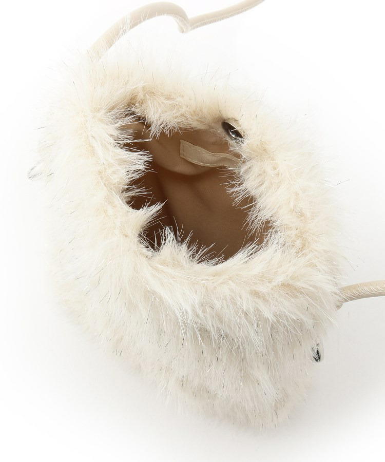 ラメ入りファーミニショルダーバッグ21