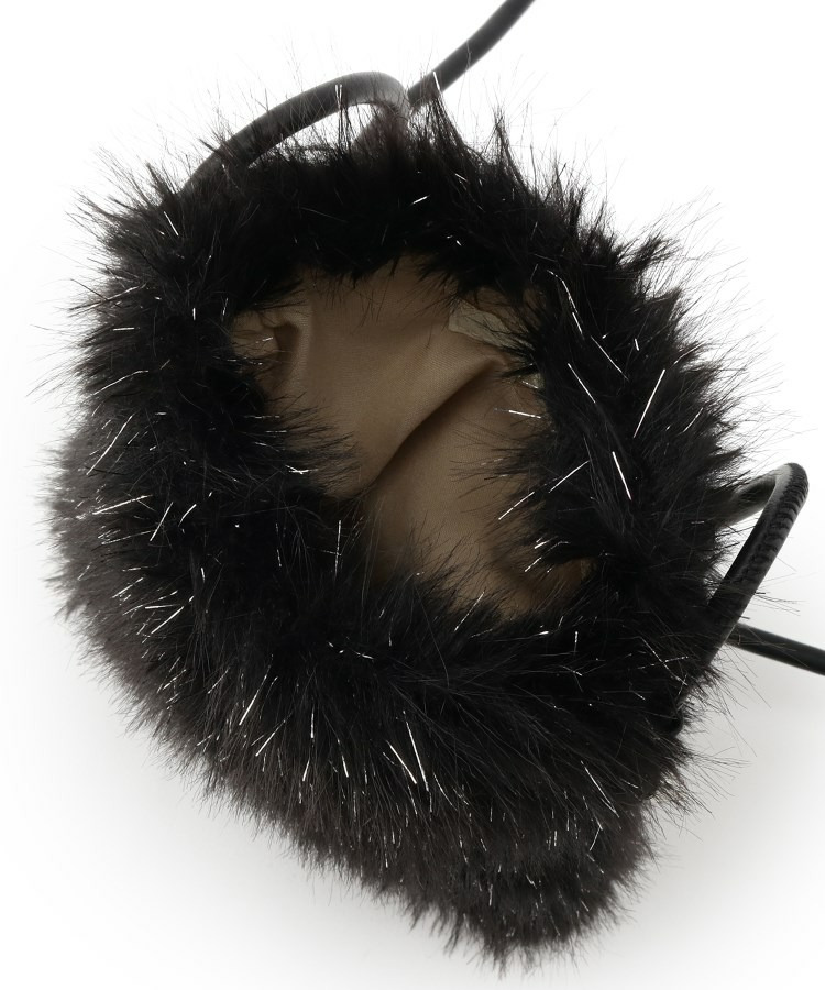 ラメ入りファーミニショルダーバッグ23