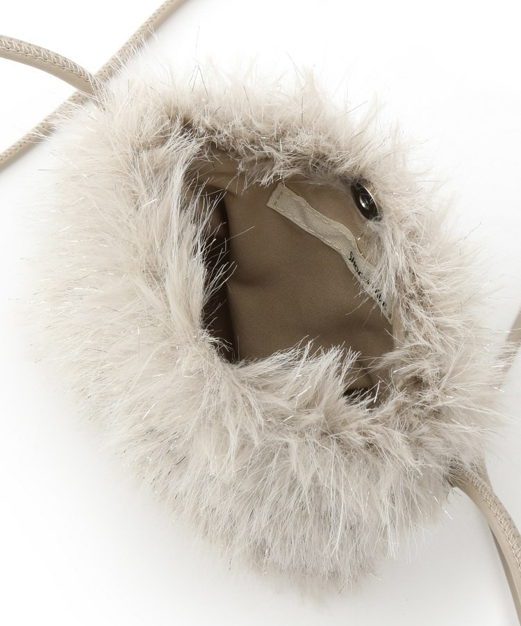 ラメ入りファーミニショルダーバッグ24