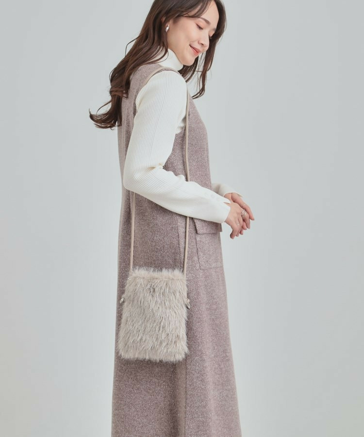 ラメ入りファーミニショルダーバッグ8