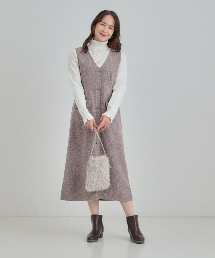 ラメ入りファーミニショルダーバッグ9