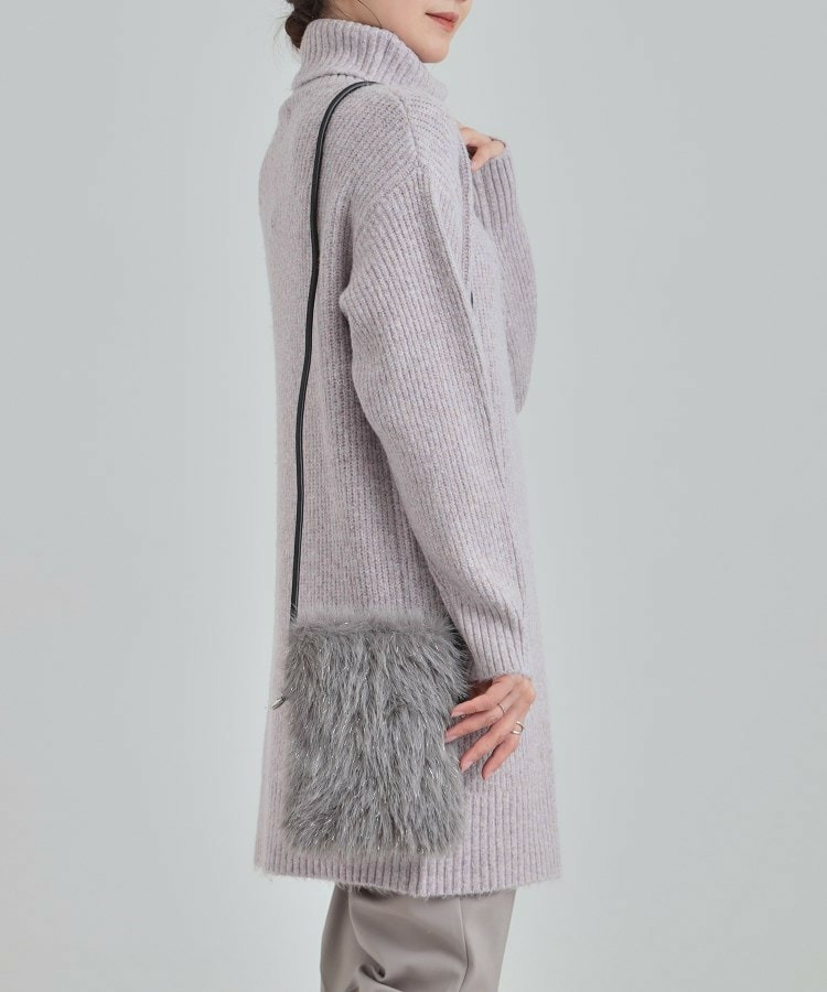 ラメ入りファーミニショルダーバッグ1