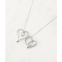 Wハートネックレス