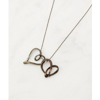 Wハートネックレス