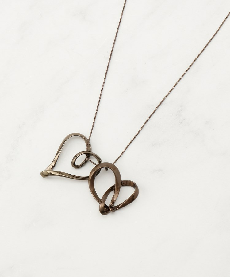 Wハートネックレス1