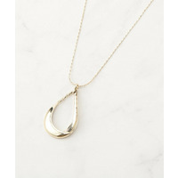 フェイクスエードドロップネックレス