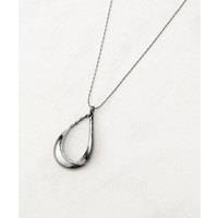 フェイクスエードドロップネックレス