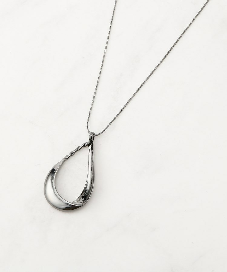 フェイクスエードドロップネックレス1