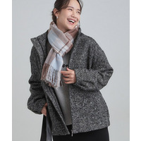 スタンドツイードブルゾン