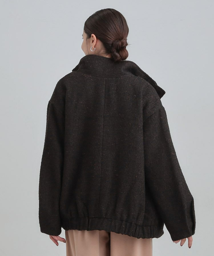 スタンドツイードブルゾン3