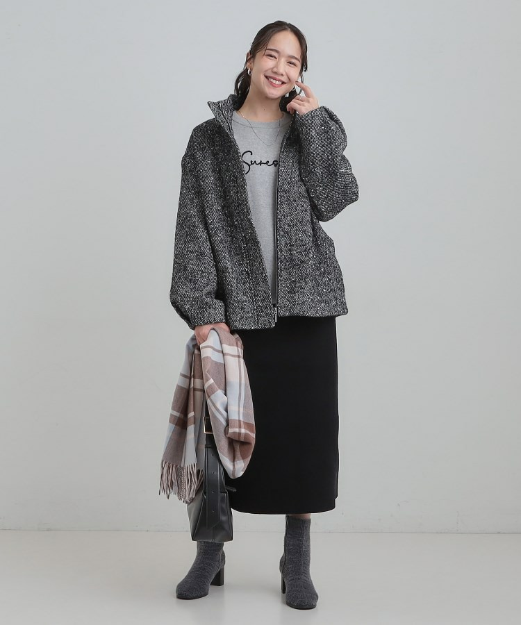 スタンドツイードブルゾン8