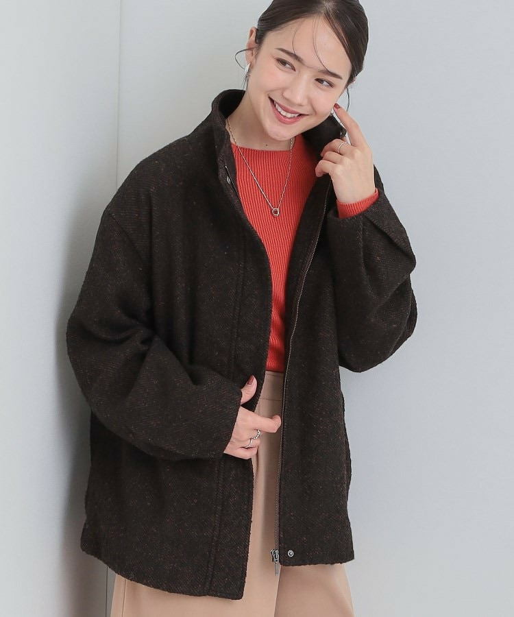 スタンドツイードブルゾン1