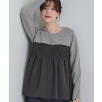 【S-LL】ビスチェ風ドッキングトップス