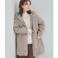 【S-LL】マットな色味が大人な雰囲気 スエード調フードコート