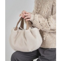 ファー2層2WAYトートバッグ