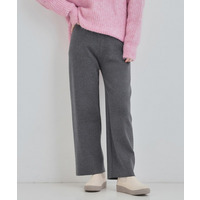 【洗える／毛玉レス】表面がきれいなストレートパンツ