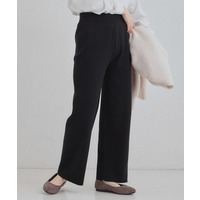 【洗える／毛玉レス】表面がきれいなストレートパンツ