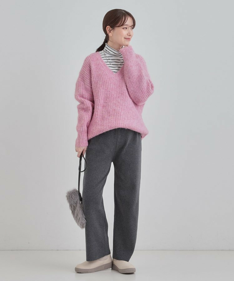 【洗える/毛玉レス】表面がきれいなストレートパンツ4