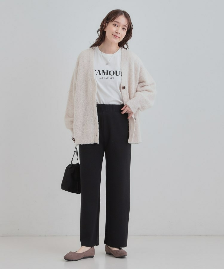 【洗える/毛玉レス】表面がきれいなストレートパンツ8