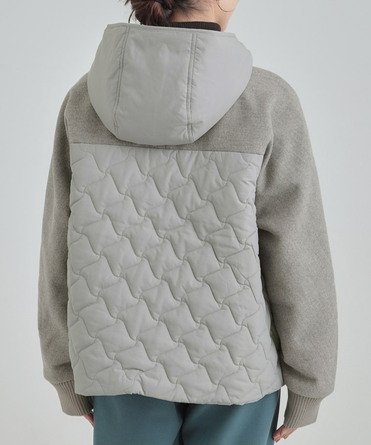 異素材キルトフードブルゾン12