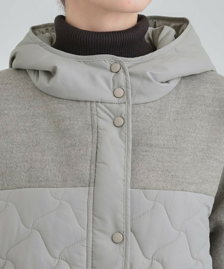 異素材キルトフードブルゾン13