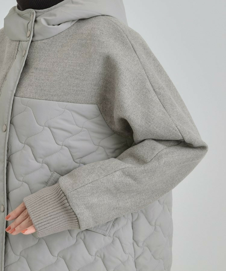 異素材キルトフードブルゾン14