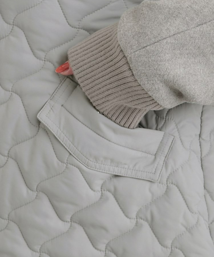 異素材キルトフードブルゾン15