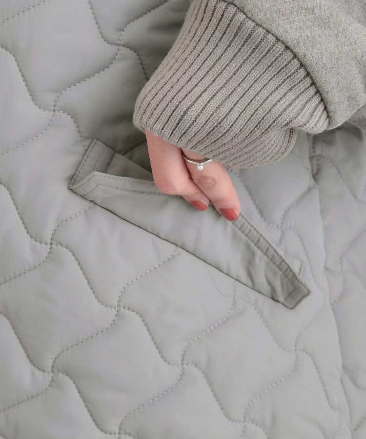 異素材キルトフードブルゾン16