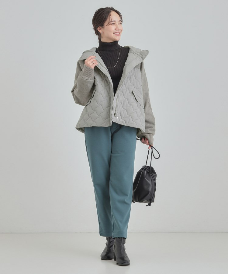 異素材キルトフードブルゾン8