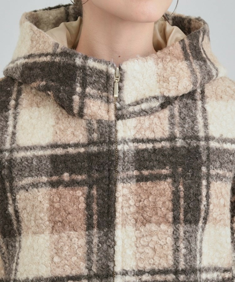 ブークレチェックフードコート13