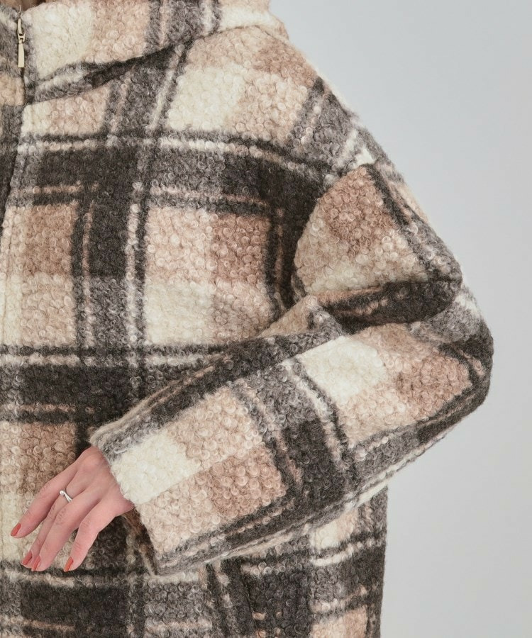 ブークレチェックフードコート14