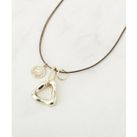 ハートコインひもネックレス