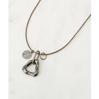 ハートコインひもネックレス