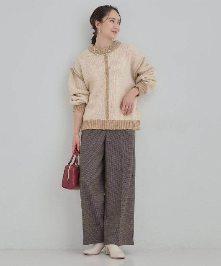 ざっくり感がかわいい ローゲージニット4