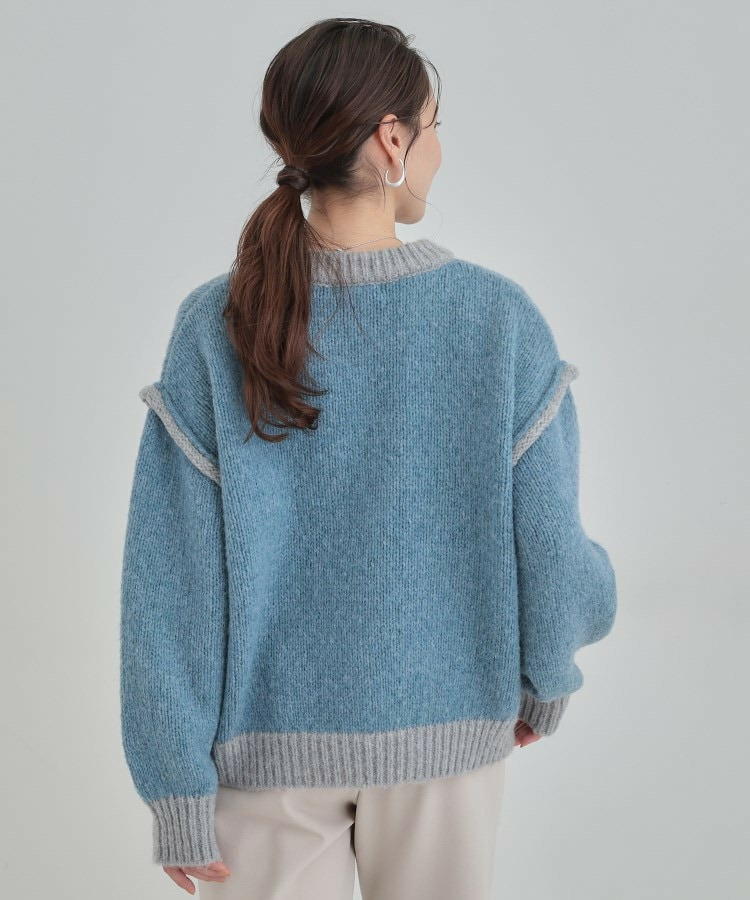 ざっくり感がかわいい ローゲージニット7