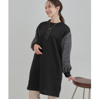 【あったか】裏起毛袖チュニック