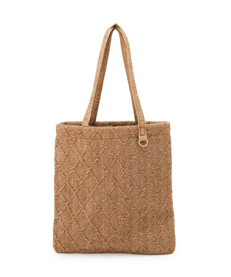 ラメ格子柄スクエアトートバッグ9