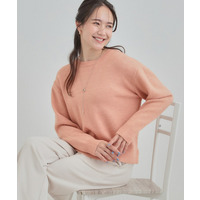 【S－LL/洗濯機可】キラキラ光るラメが上品　クルーネックニット