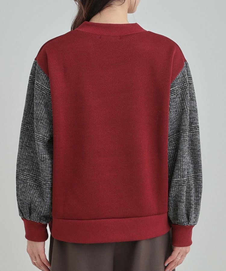 【あったか】裏起毛袖チェックトップス16