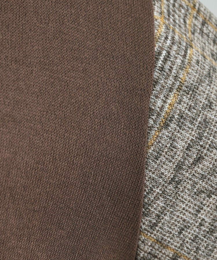 【あったか】裏起毛袖チェックトップス9